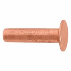 100 Pack Of #104 Tubular Rivets, Copper