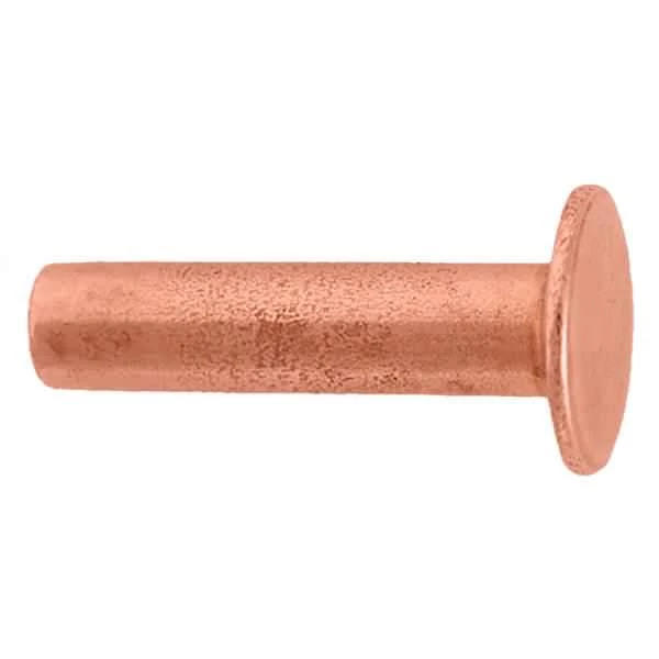 100 Pack Of #104 Tubular Rivets, Copper 2 100 Pack Of #104 Tubular Rivets, Copper - Image 2