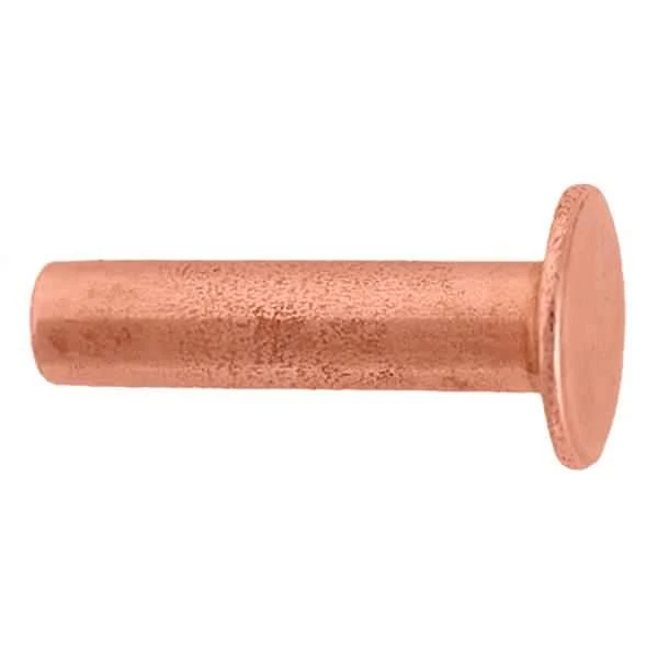 100 Pack Of #104 Tubular Rivets, Copper 3 100 Pack Of #104 Tubular Rivets, Copper - Image 3