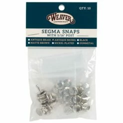 10-Pack Of #2205 Segma Snaps -Leather Goods Sales Shop 54771 1
