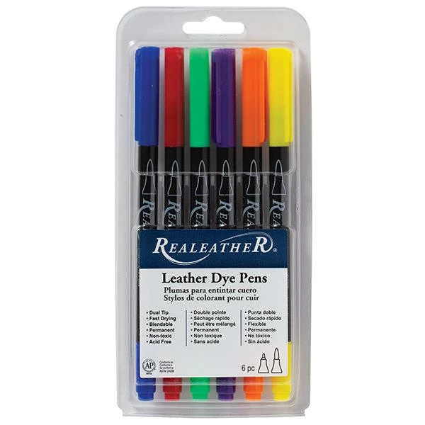 6-Pack Leather Dye Pens 2 6-Pack Leather Dye Pens - Image 2