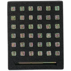 Alphabet/Number Set, 1/4"