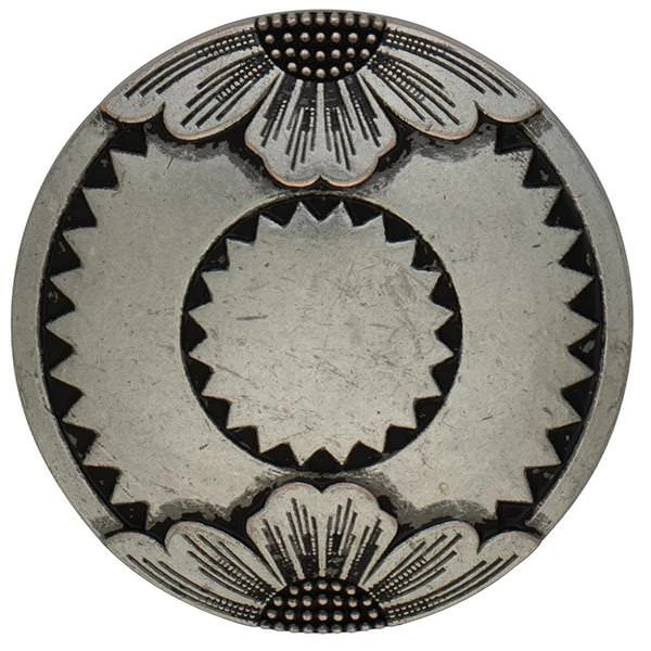 Jeremiah Watt Saltlick Flower Concho, 1-1/2" 3 Jeremiah Watt Saltlick Flower Concho, 1-1/2" - Image 3