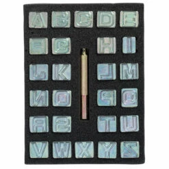 Block Alphabet Stamping Set, 3/4"