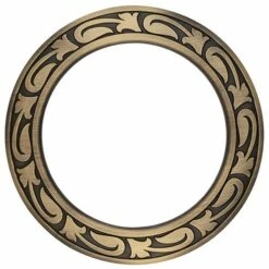 Jeremiah Watt Engraved Floral Breast Collar Ring