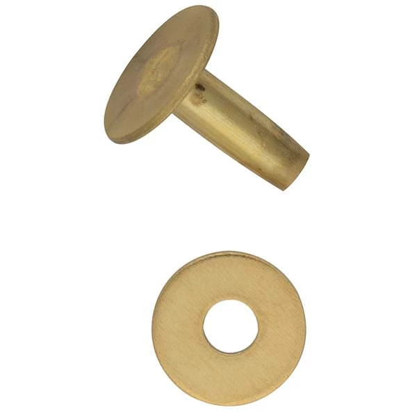 1333 #9 Solid Brass Flat Head Rivets With Burrs 1 1333 #9 Solid Brass Flat Head Rivets With Burrs