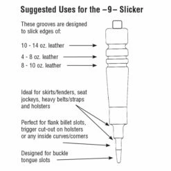 Exotic Wood Leather Slicker -Leather Goods Sales Shop 9leatherslickerchart