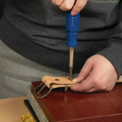 #D5038 Chicago Screws With Floral Design -Leather Goods Sales Shop D5038 NB 1 4 6