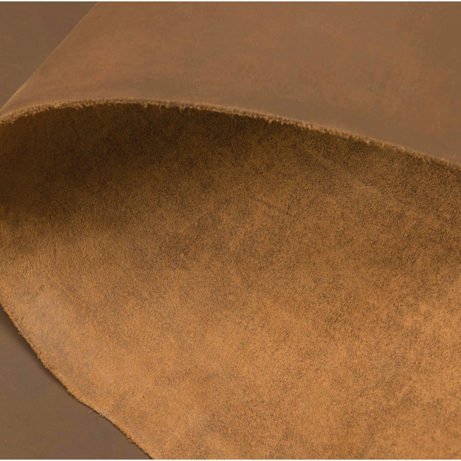 Matte Chrome Tanned Water Buffalo Leather, 5-6 Oz., Bark Brown 2 Matte Chrome Tanned Water Buffalo Leather, 5-6 Oz., Bark Brown - Image 2