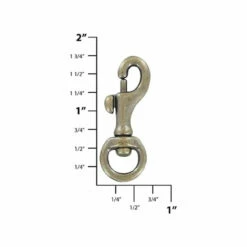 1/2" Antique Brass, Bolt Swivel Snap Hook, Solid Brass, #P-1923-ANTB -Leather Goods Sales Shop ohio travel bag 1 2 antique brass bolt swivel snap hook solid brass p 1923 antb p 1923 antb 38263549788383 1080xcopycopy