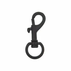 1/2" Matte Black, Bolt Swivel Snap Hook, Zinc Alloy, #P-1801-BLK -Leather Goods Sales Shop ohio travel bag 1 2 matte black bolt swivel snap hook zinc alloy p 1801 blk p 1801 blk 29862236618951 cec2bd16 bcb9 4764 b498 3a661c645798