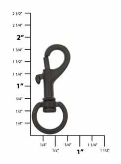 1/2" Matte Black, Bolt Swivel Snap Hook, Zinc Alloy, #P-1801-BLK -Leather Goods Sales Shop ohio travel bag 1 2 matte black bolt swivel snap hook zinc alloy p 1801 blk p 1801 blk 30692506828999 cbad9681 5031 4f90 abf9 87b757036969