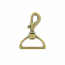 1 1/2" Antique Brass, Bolt Swivel Snap Hook, Zinc Alloy, #P-1753-ANTB