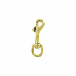 1/2" Brass, Bolt Swivel Snap Hook, Solid Brass, #P-1396