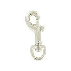 1/2" Shiny Nickel, Bolt Swivel Snap Hook, Malleable Iron, #C-1041-1-2 -Leather Goods Sales Shop ohio travel bag swivel snaps 1 2 shiny nickel bolt swivel snap hook malleable iron c 1041 1 2 c 1041 1 2 38240775799007 1080xcopy