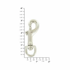 1/2" Shiny Nickel, Bolt Swivel Snap Hook, Malleable Iron, #C-1041-1-2 -Leather Goods Sales Shop ohio travel bag swivel snaps 1 2 shiny nickel bolt swivel snap hook malleable iron c 1041 1 2 c 1041 1 2 38240775864543 1080xcopy