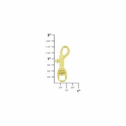 1/4" Brass, Bolt Swivel Snap Hook, Zinc Alloy, #P-1782-BP -Leather Goods Sales Shop ohio travel bag swivel snaps 1 4 brass bolt swivel snap hook zinc alloy p 1782 bp p 1782 bp 12917463875668 1080xcopy