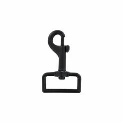 1" Matte Black, Bolt Swivel Snap Hook, Zinc Alloy, #P-1572-BLK
