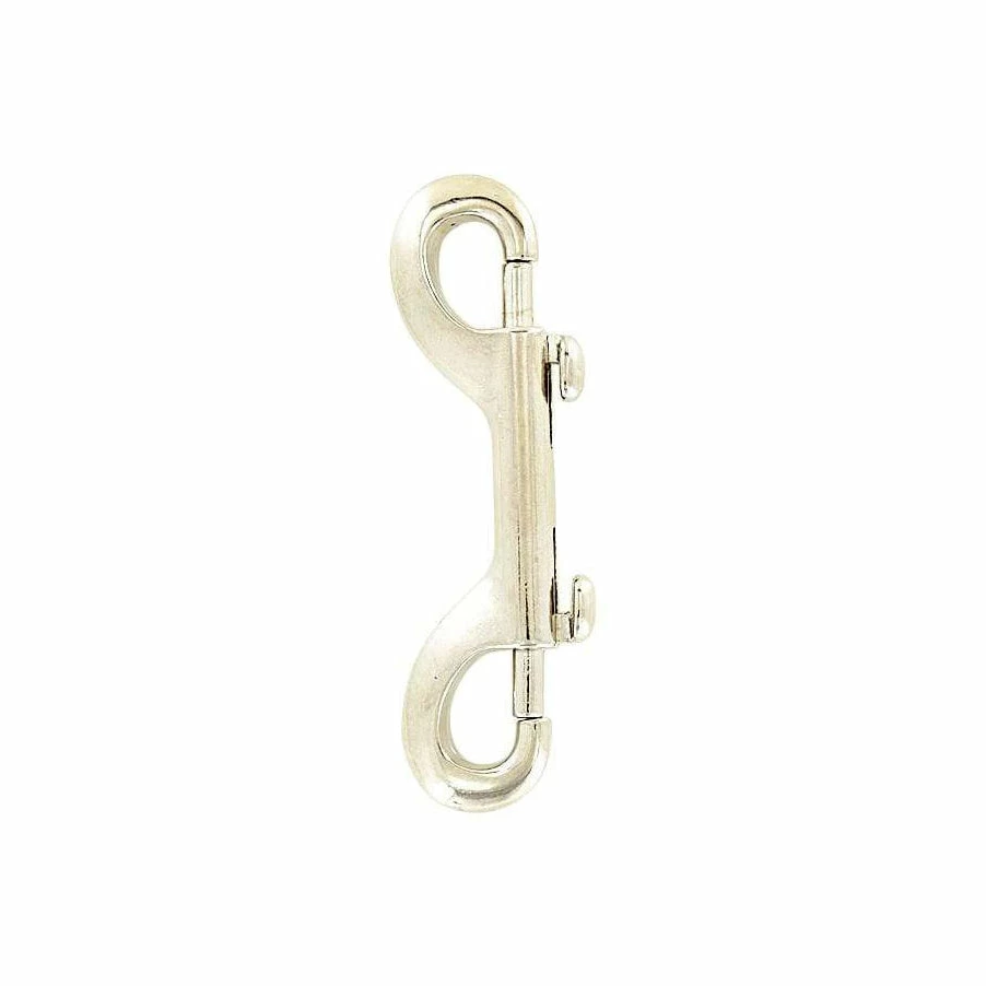 3 1/2" Nickel, Double End Bolt Snap Hook, Zinc Alloy, #P-2368 5 3 1/2" Nickel, Double End Bolt Snap Hook, Zinc Alloy, #P-2368 - Image 5