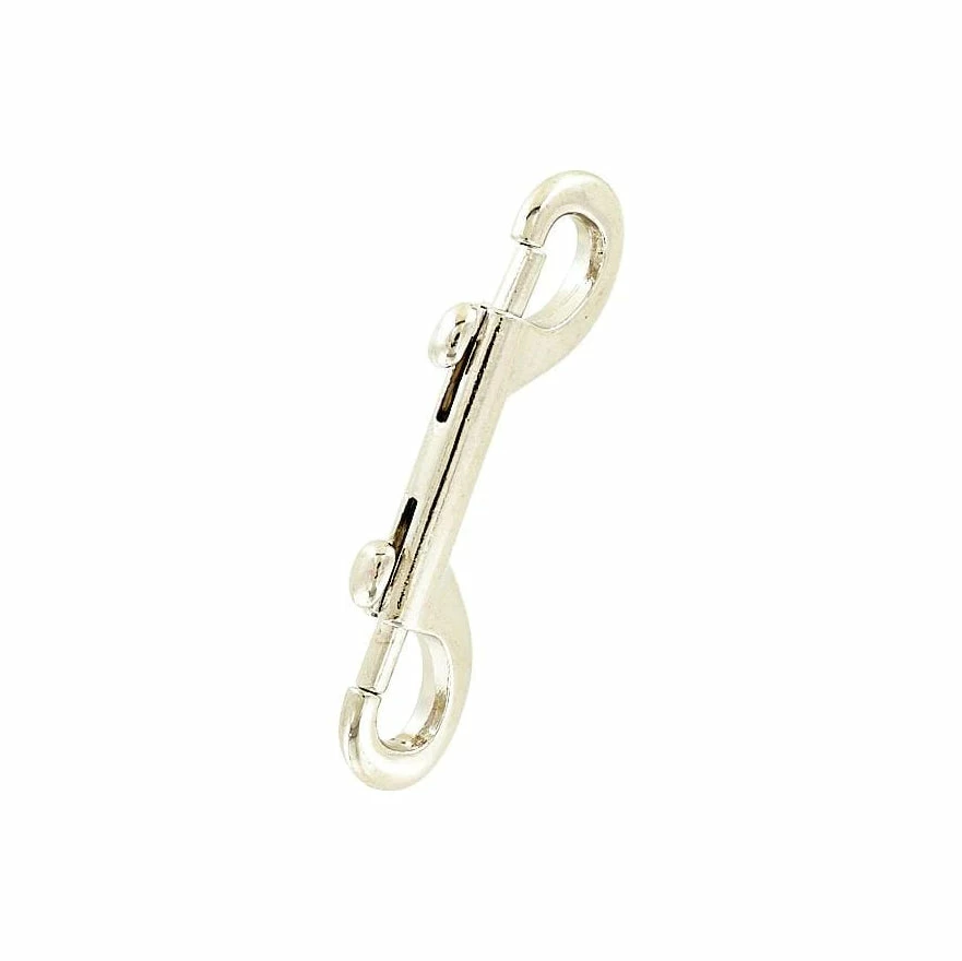 3 1/2" Nickel, Double End Bolt Snap Hook, Zinc Alloy, #P-2368 7 3 1/2" Nickel, Double End Bolt Snap Hook, Zinc Alloy, #P-2368 - Image 7