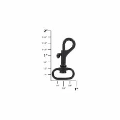 3/4" Matte Black, Bolt Swivel Snap Hook, Zinc Alloy-PK4, #P-2103-BLK -Leather Goods Sales Shop ohio travel bag swivel snaps 3 4 black bolt swivel snap hook zinc alloy p 2103 blk p 2103 blk 30377517220039 1080xcopy