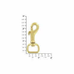 3/4" Brass, Bolt Swivel Snap Hook, Solid Brass, #C-1598-SB -Leather Goods Sales Shop ohio travel bag swivel snaps 3 4 brass bolt swivel snap hook solid brass c 1598 sb c 1598 sb 30377397158087 1080xcopy