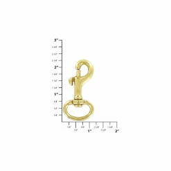 3/4" Brass, Bolt Swivel Snap Hook, Solid Brass, #P-1927-SB -Leather Goods Sales Shop ohio travel bag swivel snaps 3 4 brass bolt swivel snap hook solid brass p 1927 sb p 1927 sb 38393815335135 1080xcopy