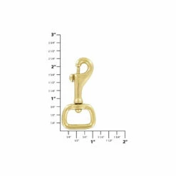 3/4" Brass, Bolt Swivel Snap Hook, Solid Brass, #P-2530-SB -Leather Goods Sales Shop ohio travel bag swivel snaps 3 4 brass bolt swivel snap hook solid brass p 2530 sb p 2530 sb 30377029828807 1080xcopy