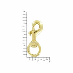 3/4" Brass, Bolt Swivel Snap Hook, Solid Brass-PK4, #P-1441 -Leather Goods Sales Shop ohio travel bag swivel snaps 3 4 brass bolt swivel snap hook solid brass pk4 p 1441 p 1441 38121095069919 1080xcopy
