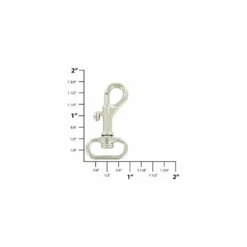 3/4" Shiny Nickel, Bolt Swivel Snap Hook, Zinc Alloy-PK4, #P-2103-NP -Leather Goods Sales Shop ohio travel bag swivel snaps 3 4 nickel bolt swivel snap hook zinc alloy p 2103 np p 2103 np 30377290498247 1080xcopy