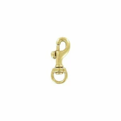 3/8" Brass, Bolt Swivel Snap Hook, Solid Brass, #P-1922-SB
