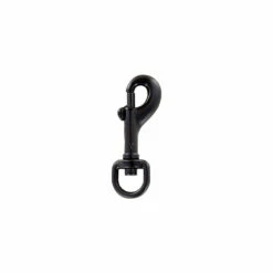 3/8" Matte Black, Bolt Swivel Snap Hook, Zinc Alloy, #P-815-BLK