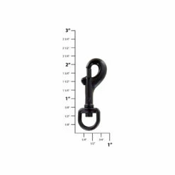 3/8" Matte Black, Bolt Swivel Snap Hook, Zinc Alloy, #P-815-BLK -Leather Goods Sales Shop ohio travel bag swivel snaps 3 8 matte black bolt swivel snap hook zinc alloy p 815 blk p 815 blk 38617779339487 1080xcopy