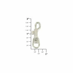5/16" Shiny Nickel, Bolt Swivel Snap Hook, Zinc Alloy, #P-1783-NP -Leather Goods Sales Shop ohio travel bag swivel snaps 5 16 nickel bolt swivel snap hook zinc alloy p 1783 np p 1783 np 29964260835527 1080xcopy