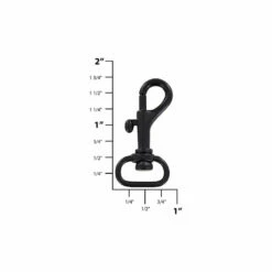 5/8" Matte Black, Bolt Swivel Snap Hook, Zinc Alloy, #P-1785-BLK -Leather Goods Sales Shop ohio travel bag swivel snaps 5 8 black bolt swivel snap hook solid brass zinc alloy p 1785 blk p 1785 blk 30376734949575 1080xcopy