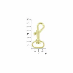 5/8" Brass, Bolt Swivel Snap Hook, Zinc Alloy, #P-1785-BP -Leather Goods Sales Shop ohio travel bag swivel snaps 5 8 brass bolt swivel snap hook zinc alloy p 1785 bp p 1785 bp 38255239561439 1080xcopy